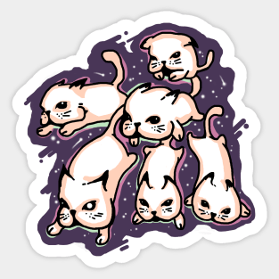 cats in space Sticker